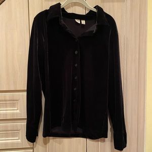 Brand New Gap Black Velvet Shirt